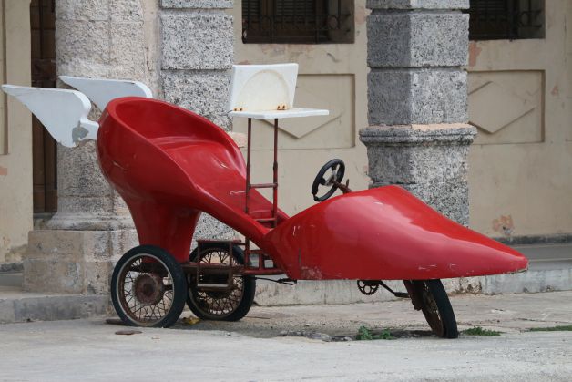 Tacones sobre ruedas