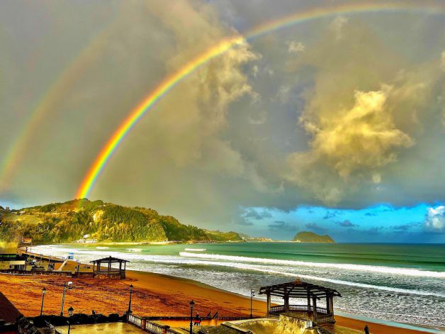 Arco Iris en la playa de Zarautz