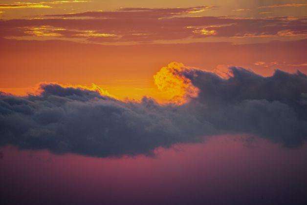 Atardecer desde el cielo