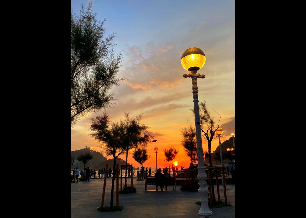 Atardecer en Donosti!!