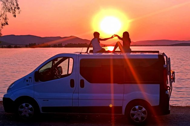 Atardecer en el pueblo 