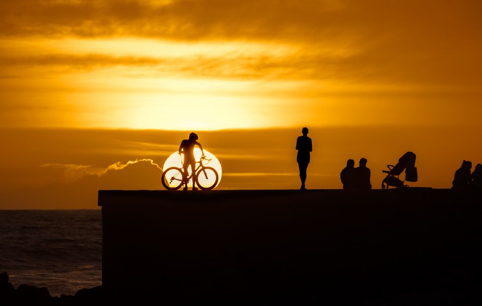 Disfrutando del ocaso