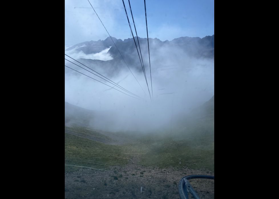 Entrando en el mar de nubes