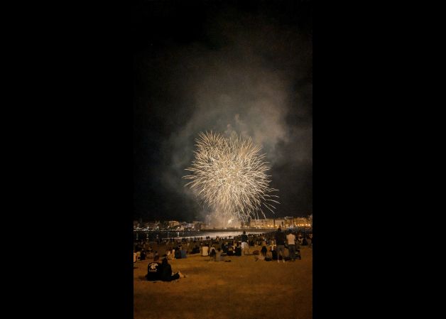 Fuegos desde La Concha