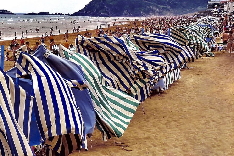 Galerna en la playa de Zarautz