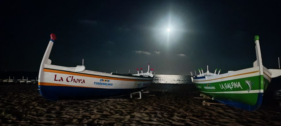 Iluminadas por la gran luna