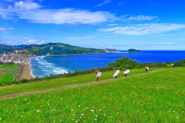 Paisaje de Zarautz ( Vista desde el Camping)