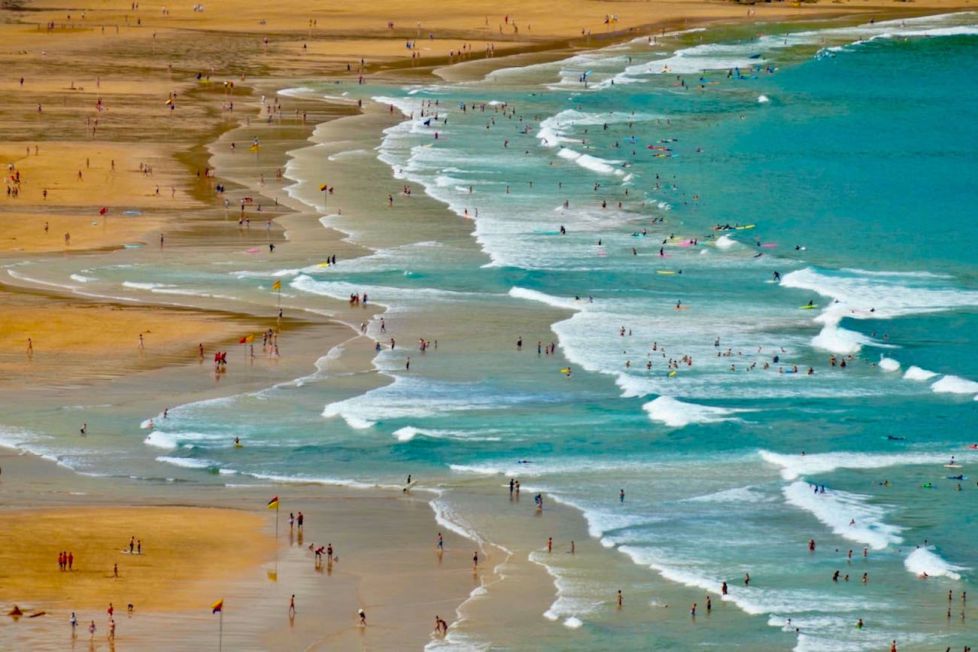 Playa de Zarautz ( En verano)