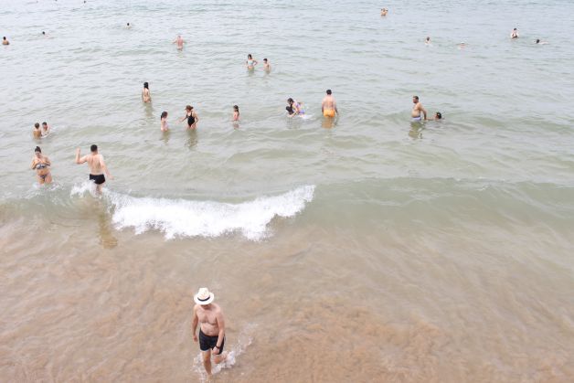 El recreo en el agua.