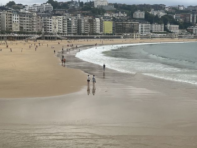 El reflejo del mar. San Sebastián.