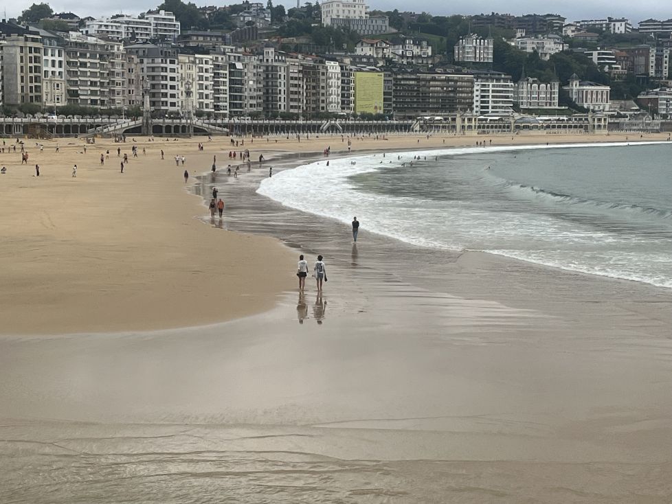 El reflejo del mar. San Sebastián.