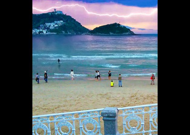 Relampago en La Concha