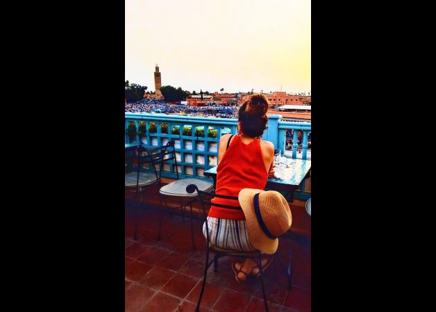 Sereno atardecer en Marraquech