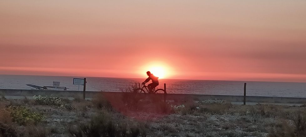 El sol y la bici