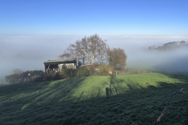 Amanece en Igeldo un dia de invierno