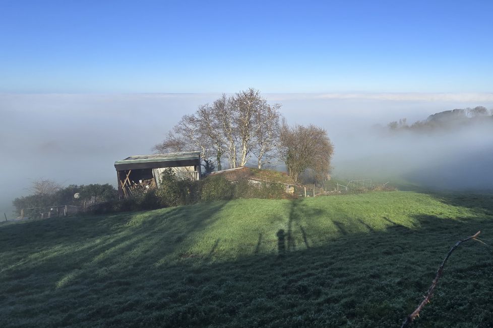 Amanece en Igeldo un dia de invierno