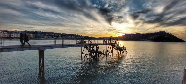 Atadecer en Donostia