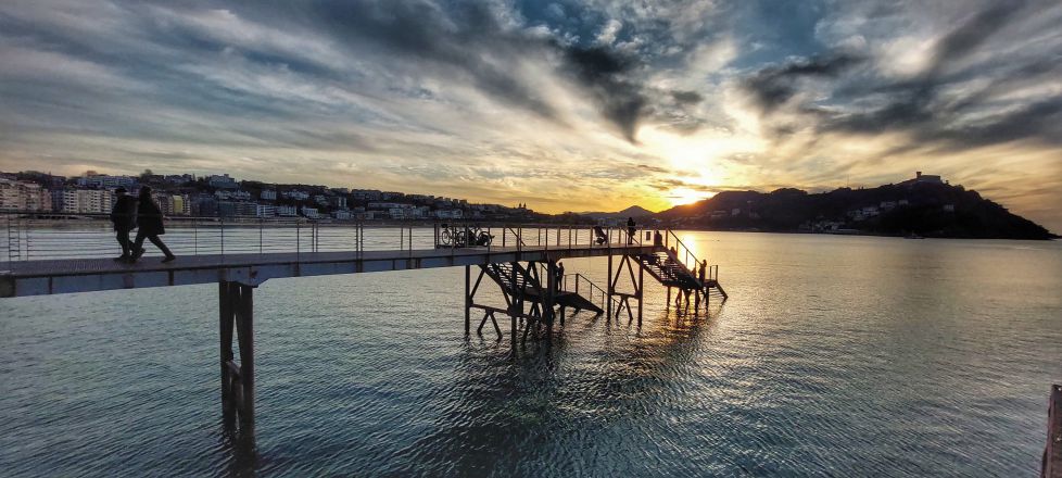 Atadecer en Donostia