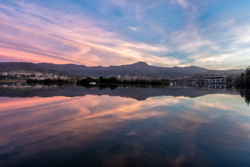 Atardecer en el Bidasoa