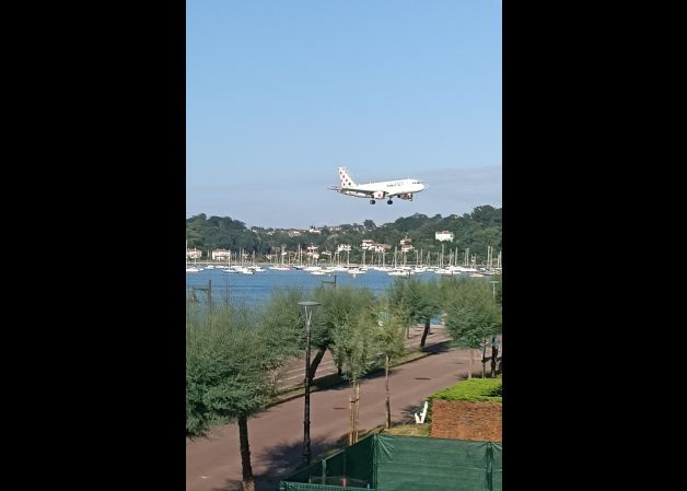 Aterrizaje en Hondarribia