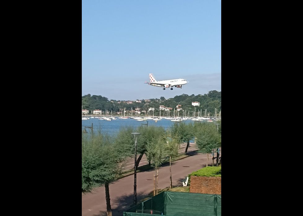 Aterrizaje en Hondarribia
