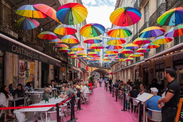 Calle Rosa de Lisboa.