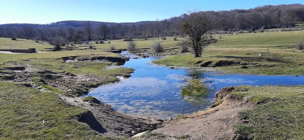 El paisaje de montaña no siempre es abrupto.