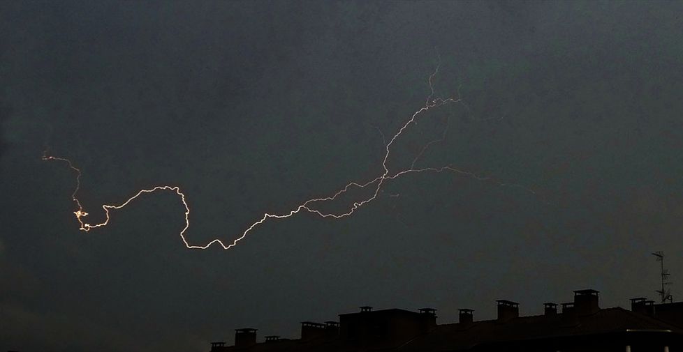 Relámpago en la tormenta