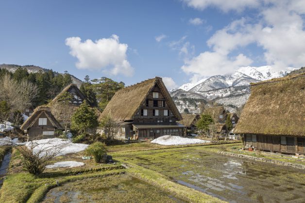 Villa de Shirakawago, en la prefectura de Gifu, Japón