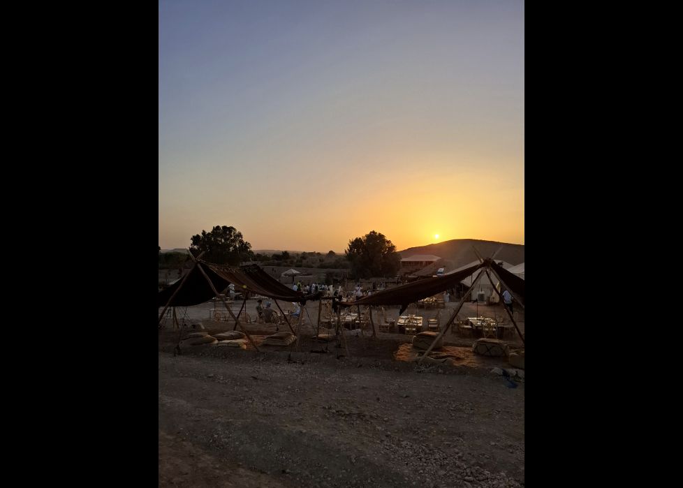 Anochecer en el desierto