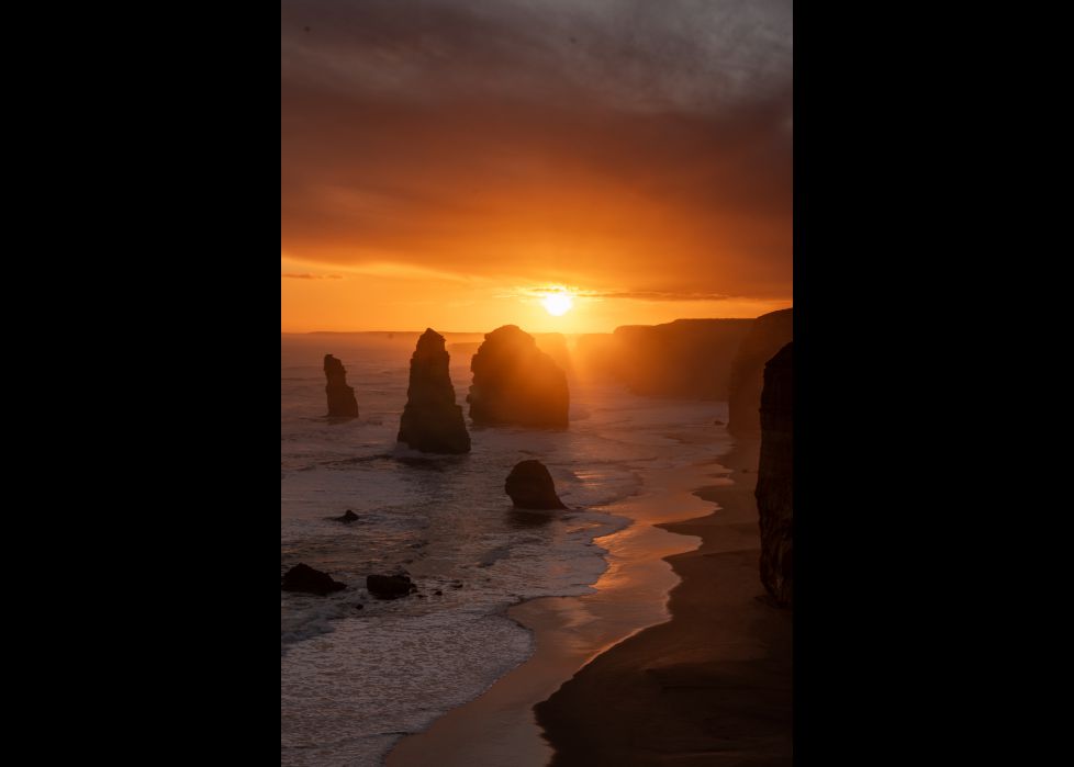 Anochecer en los doce apóstoles, Australia