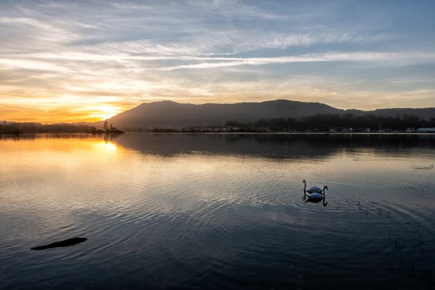 Atardecer en el Bidasoa
