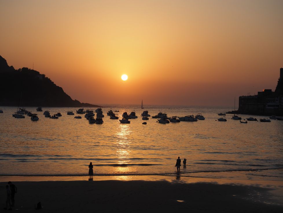 Atardecer en la Concha