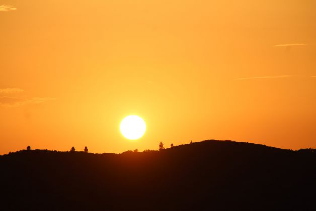 Atardecer después de un bonito día