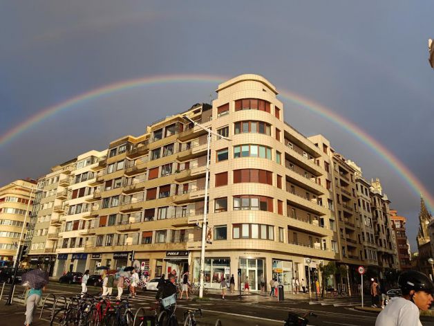 despues de caer agua escampo