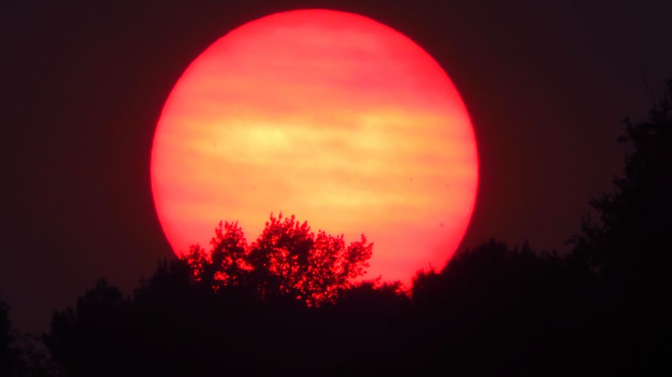 Eguzkiren koloreak, ilunabarrean.