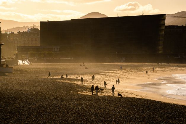 Entre la bruma dorada.