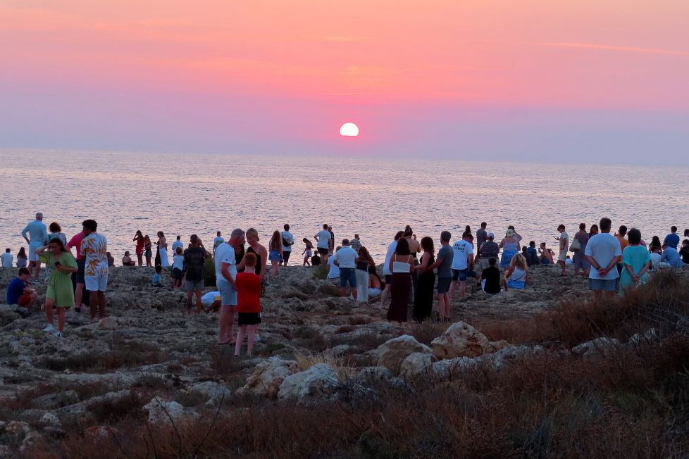 Expetacion al atardecer.