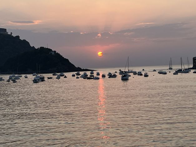 Postre de un buen día en San Sebastián 