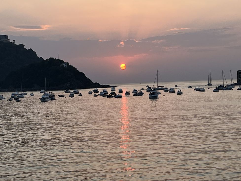 Postre de un buen día en San Sebastián 