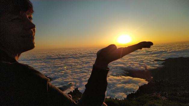 el sol en mi mano en Pico de Areito