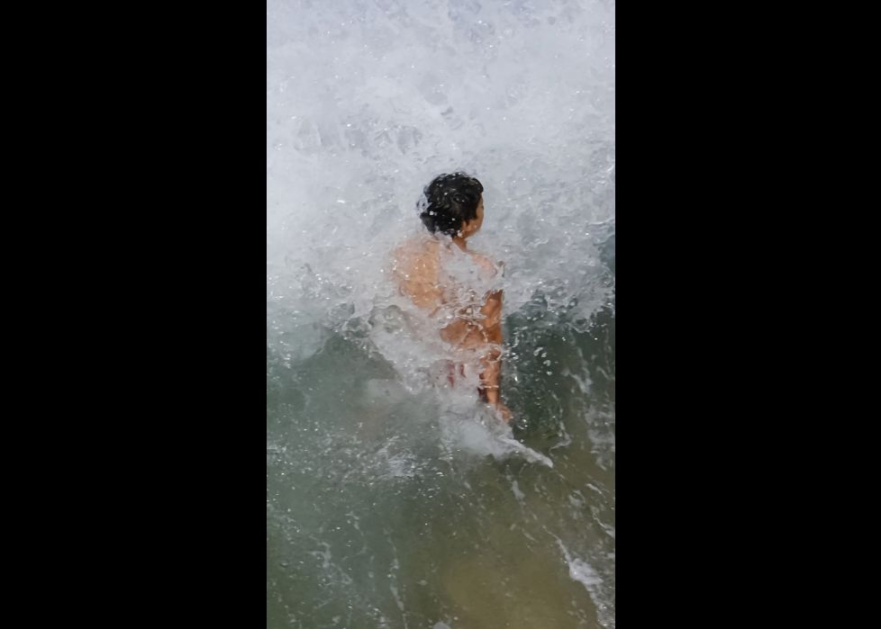 Zarauz à marée haute