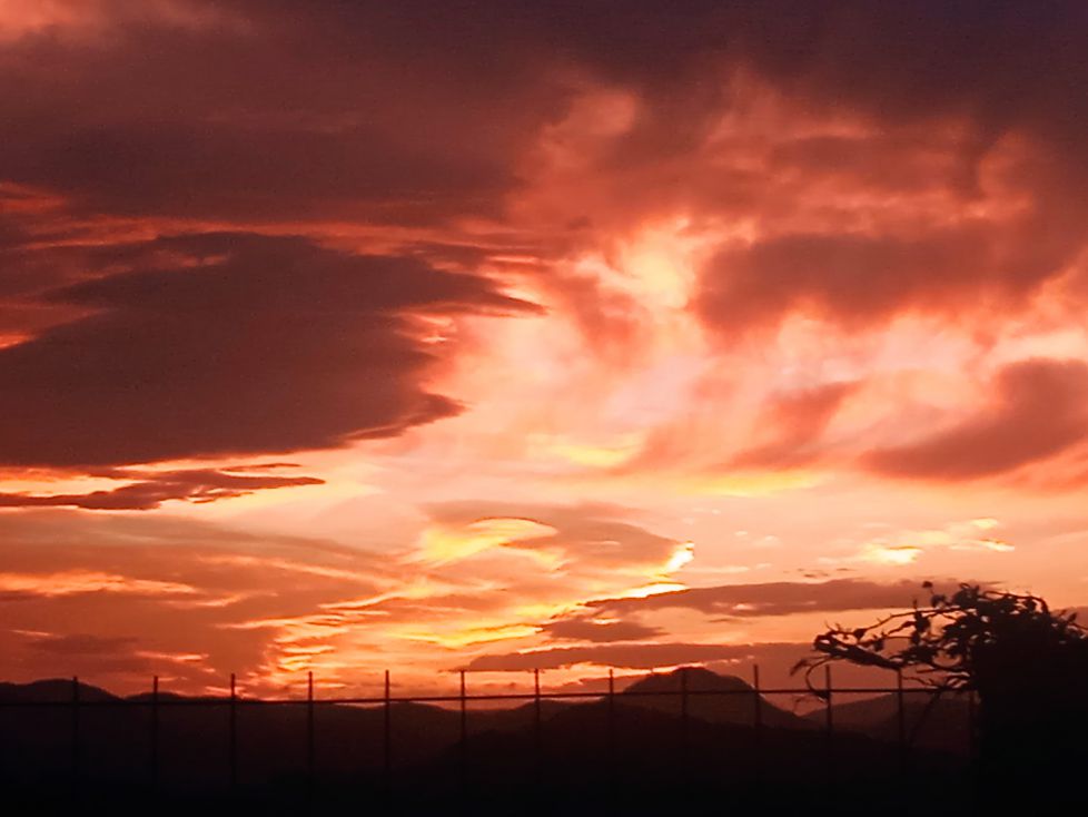 Amanecer de fuego