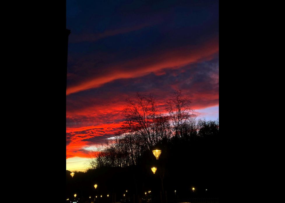 Amanecer rojo!!