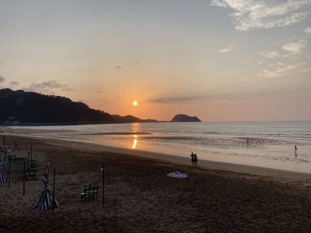 Anochecer en Zarautz