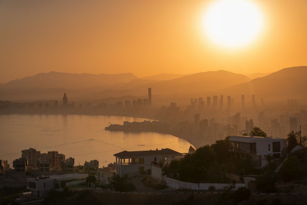 Atardecer en Benidorm 