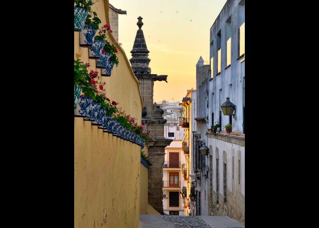Atardecer en las calles de Jerez de la Frontera