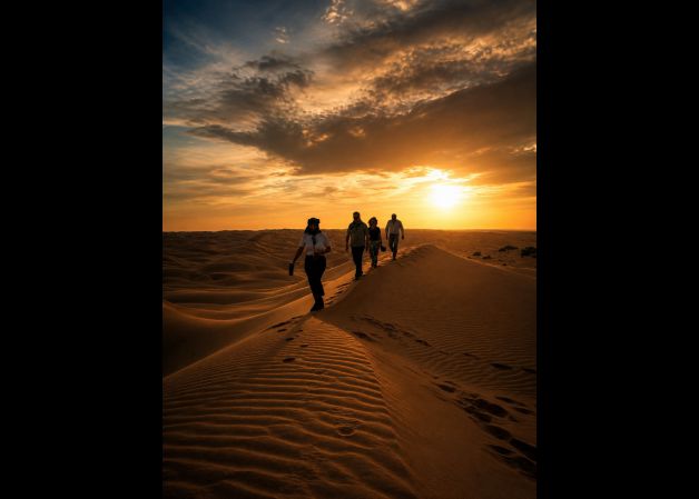 Atardecer en el Sahara