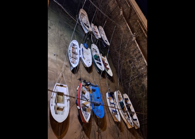 Barcas dormidas en Zarauz