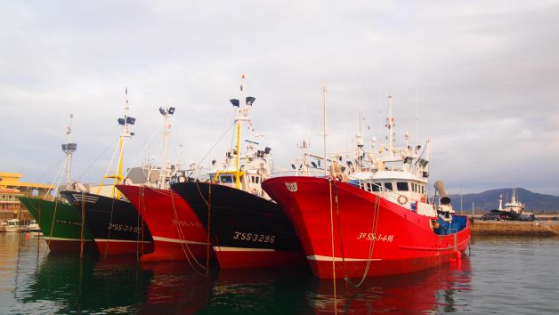 Barcos en fila